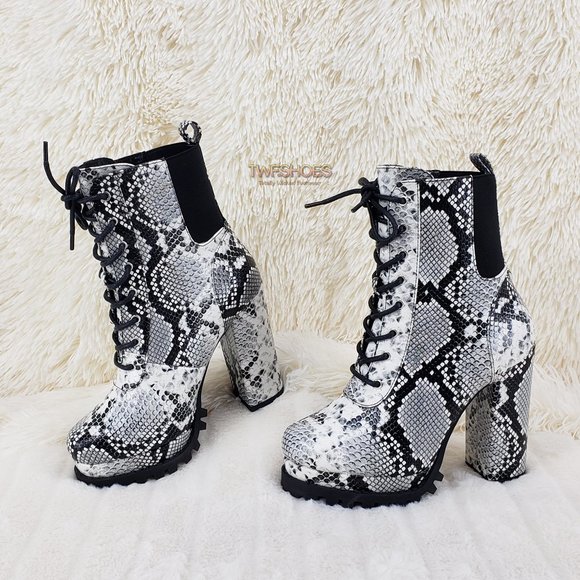 cape robbin snakeskin booties